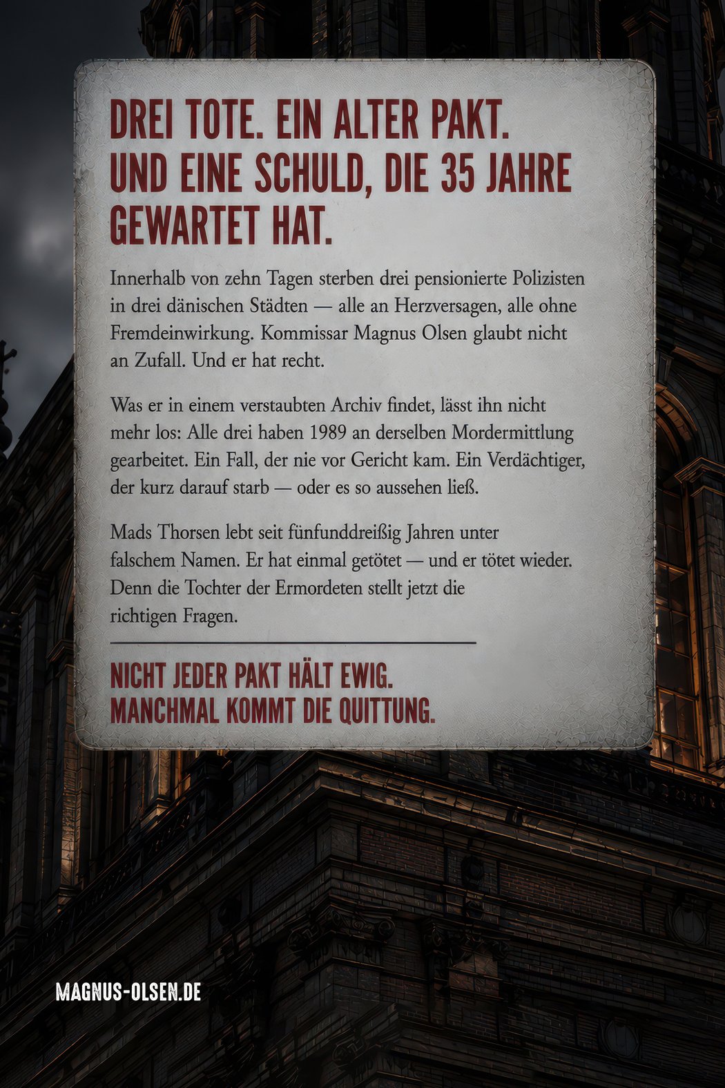 QUITTUNG Rückseite