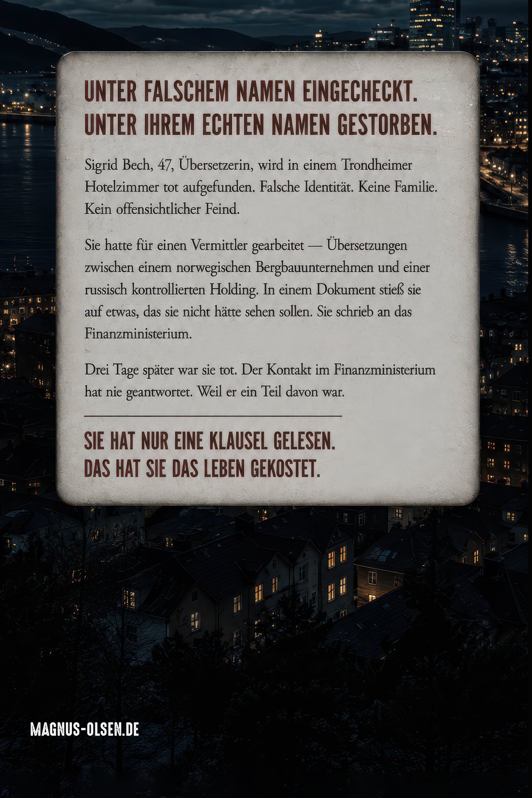 FREMDE Rückseite